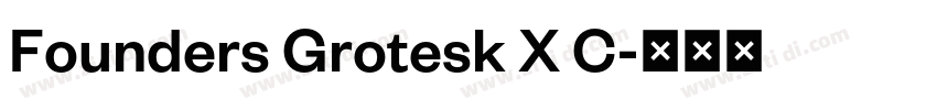 Founders Grotesk X C字体转换
